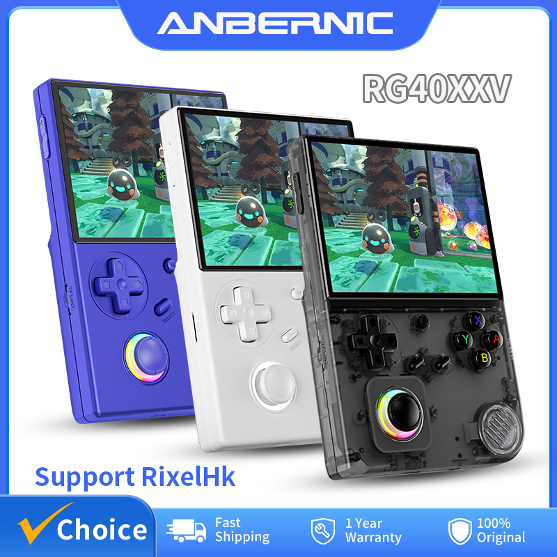 Retro Gaming App - ANBERNIC RG40XXV Retro Handheld-Spielekonsole 4'' IPS-Bildschirm