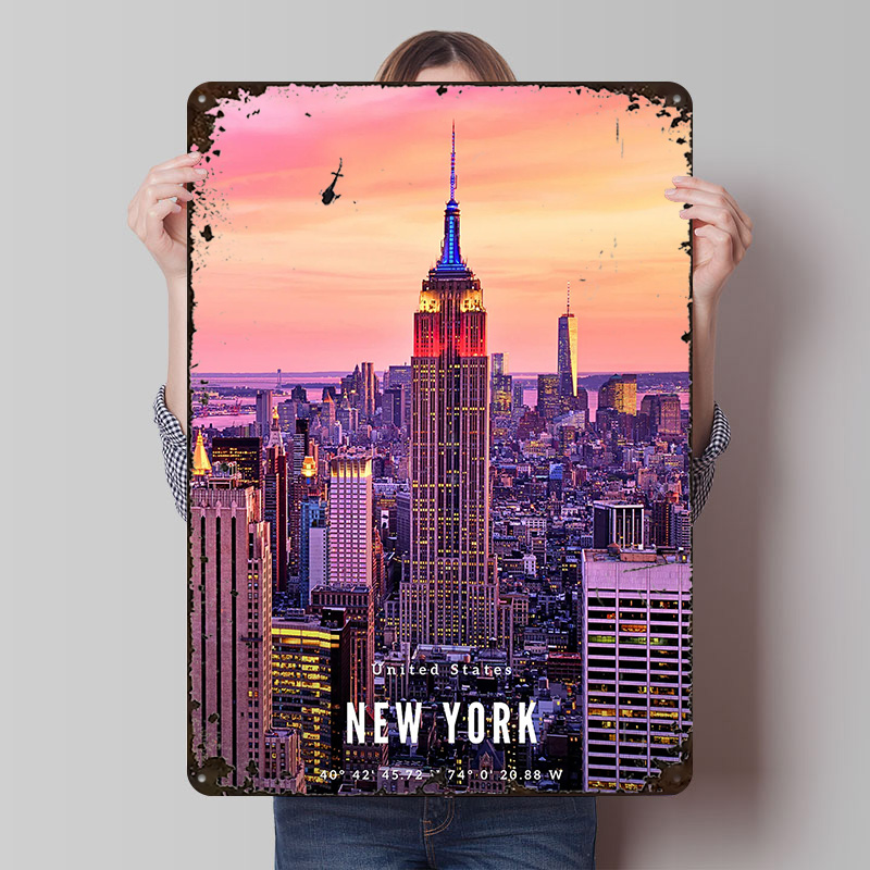Retro Gaming York - New York City Skyline Poster, individuelle