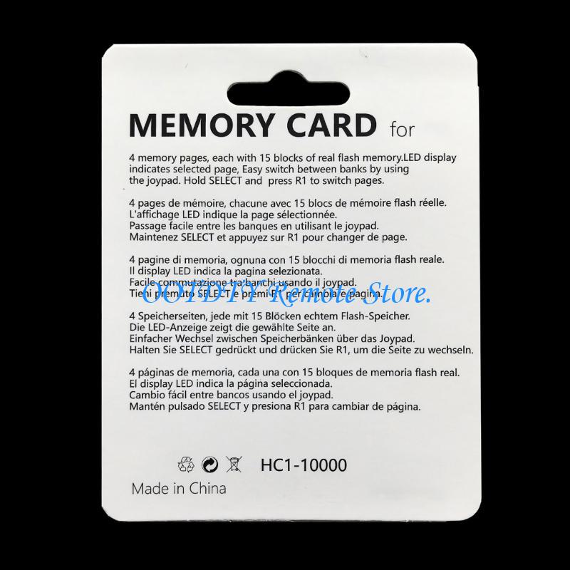 Memory Card Ps1 - Leichte 4 4 Mega-Speicherkarte für PS1-Spielekonsolen,