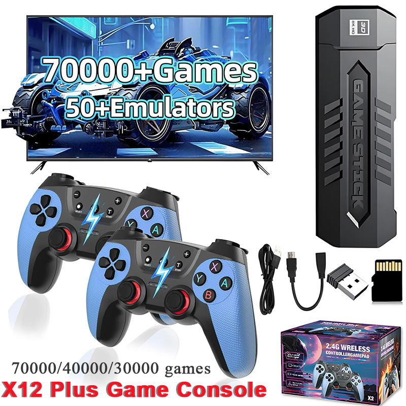 Retro Gaming Tv - X2 Retro-Spielstick mit 128GB 70000/30000+ Spielen
