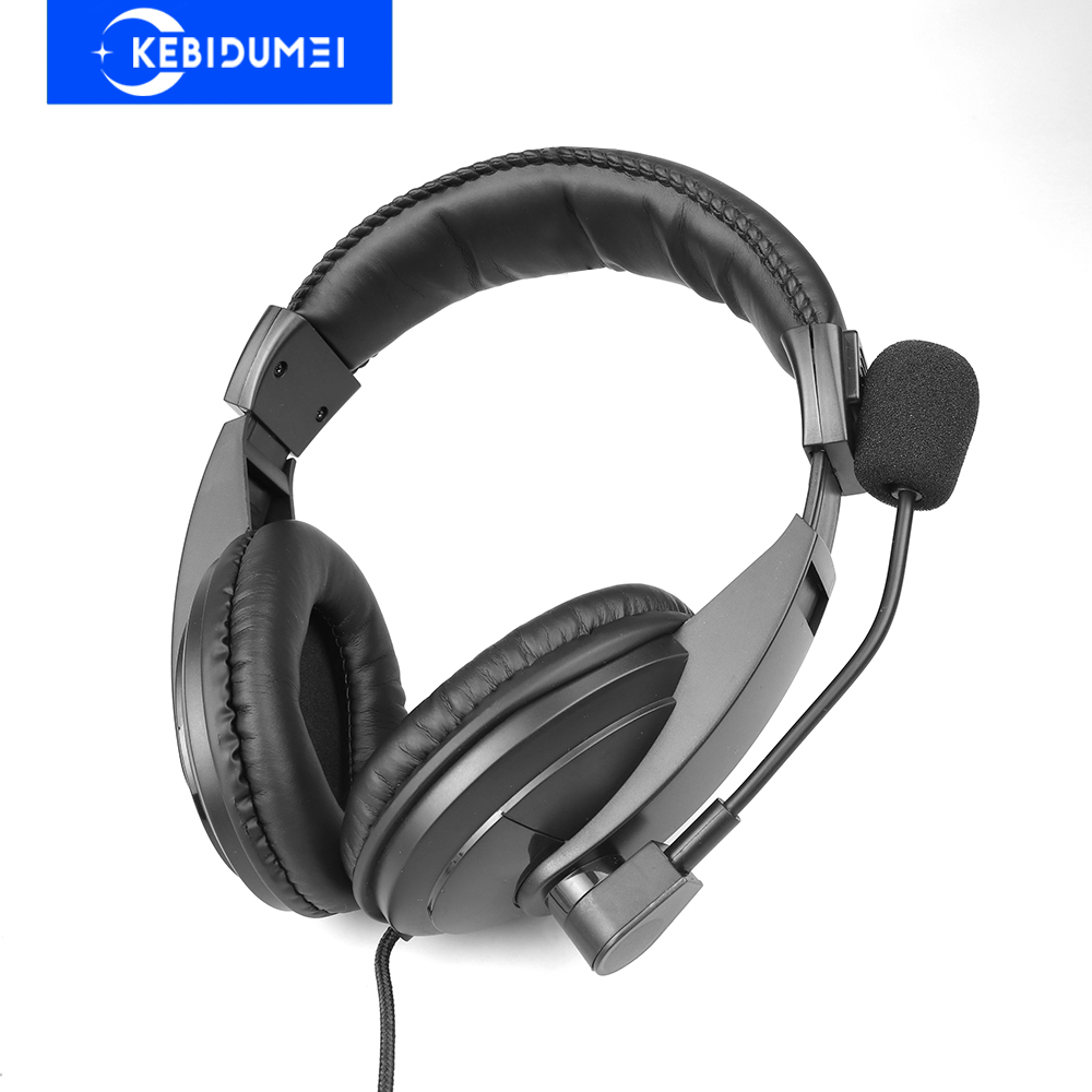 Retro Gaming Headset - 3,5-mm-Kopfhörer mit Kabel, Operator-Headsets mit Mikrofon,