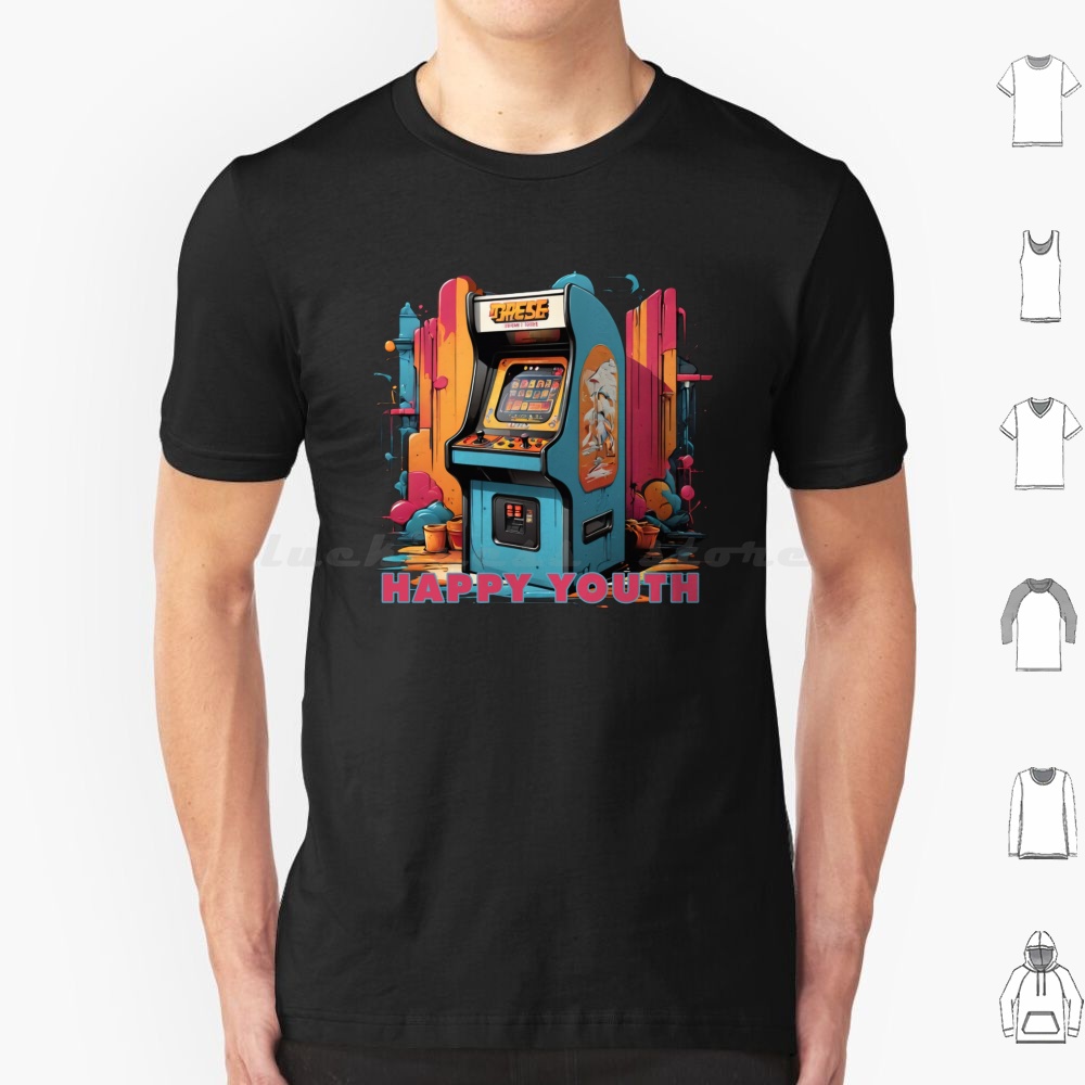 Retro Gaming Games - Happy Youth-Arcade T-Shirt Männer Frauen Kinder