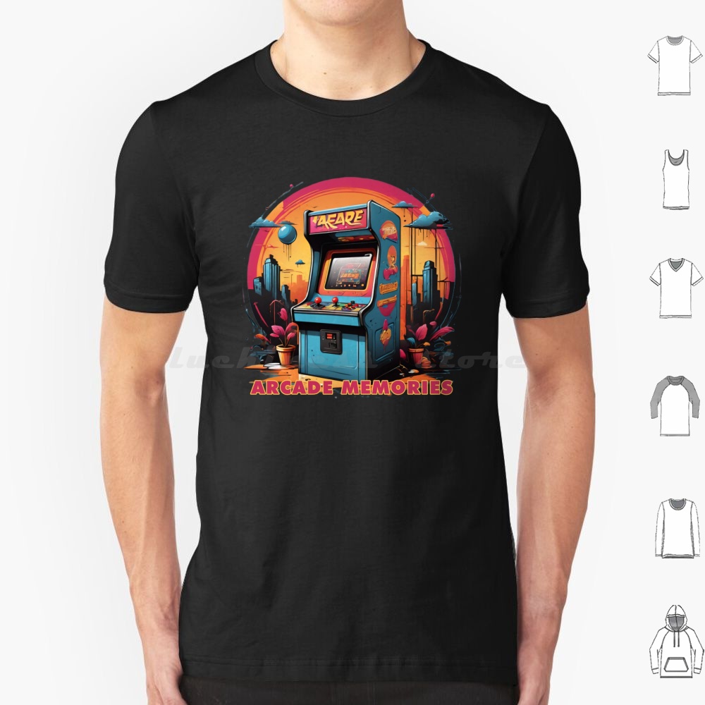 Retro Gaming Games - Arcade Memories-Arcade T Shirt Baumwolle Männer