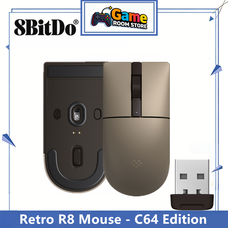 Retro Gaming Accessories - 8BitDo Retro R8 Maus - C64