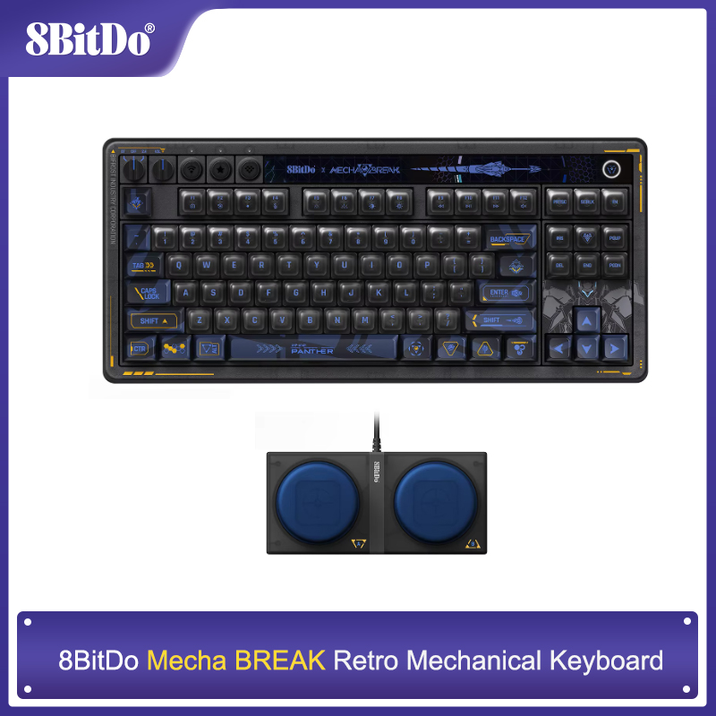 Retro Gaming Keyboard - 8BitDo Retro 87 mechanische Tastatur –