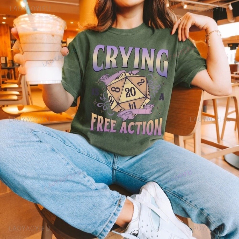 Lustiges DnD Crying Is A Free  – Retro Gaming T Shirts Bewertung und Preis