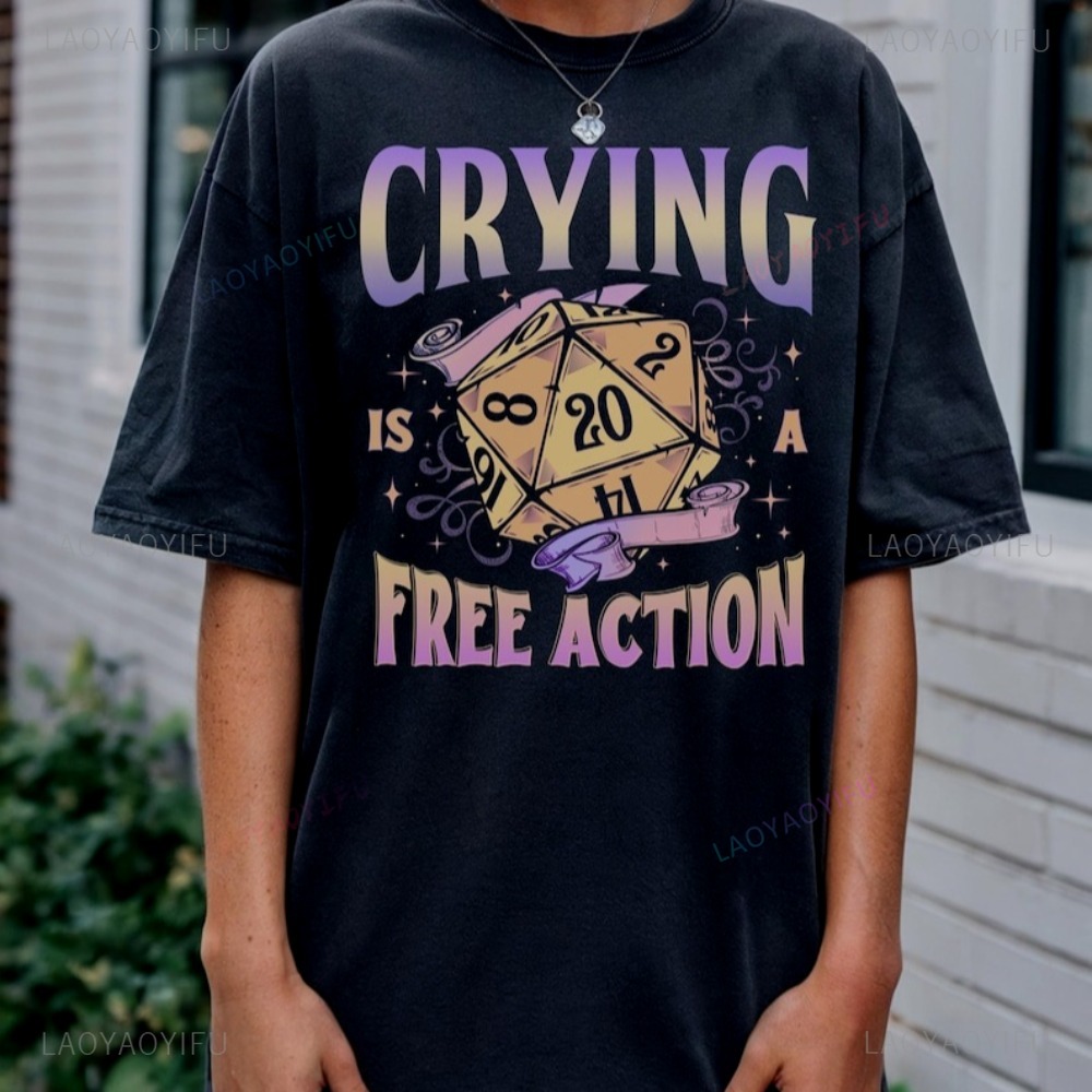 Lustiges DnD Crying Is A Free  – Retro Gaming T Shirts Bewertung und Preis