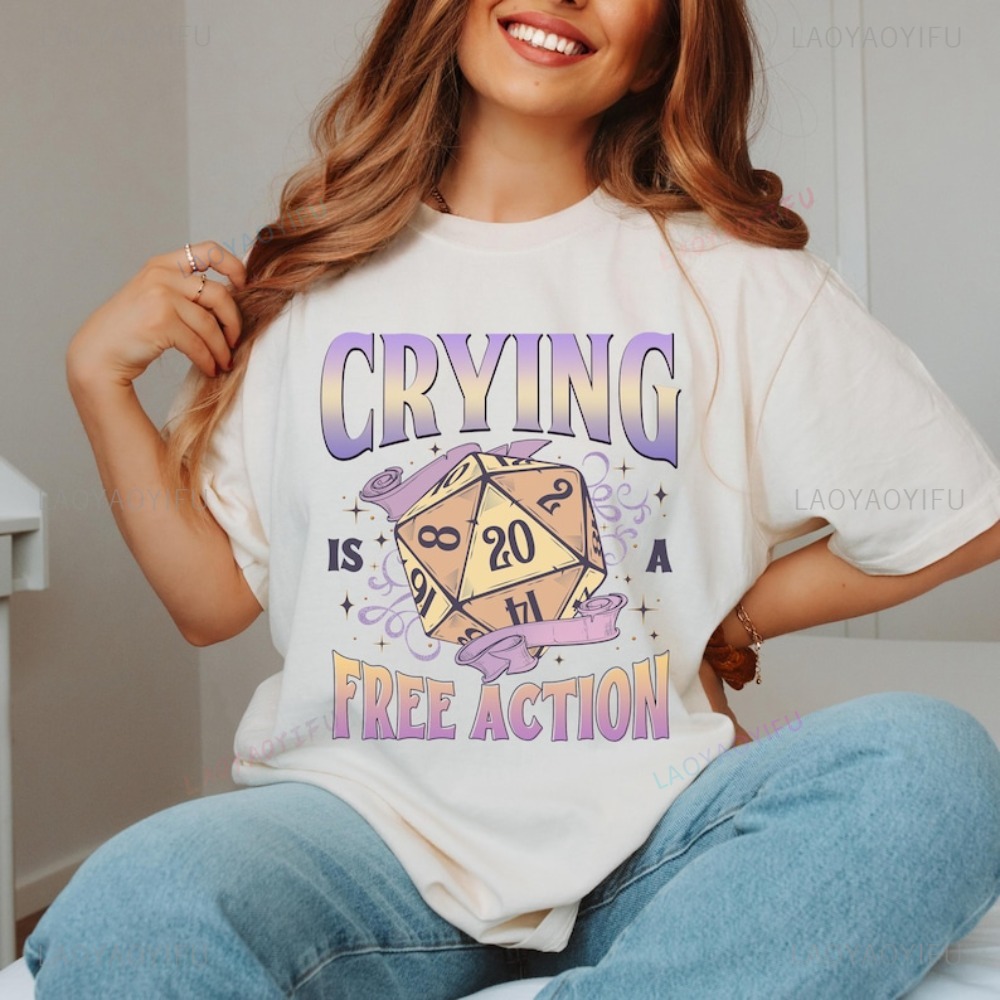 Lustiges DnD Crying Is A Free  – Retro Gaming T Shirts Bewertung und Preis