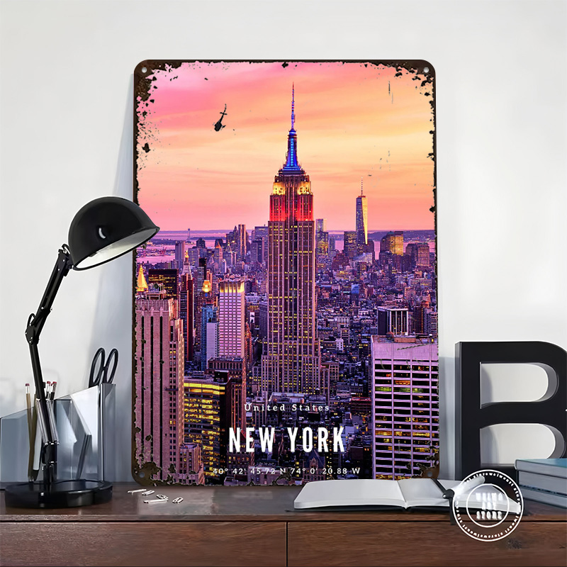 New York City Skyline Poster,  – Retro Gaming York Bewertung und Preis