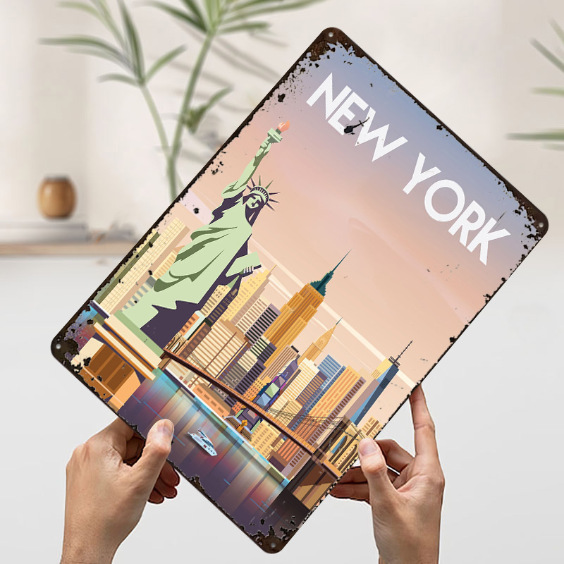 New York Metallposter Maßgefer – Retro Gaming York Bewertung und Preis
