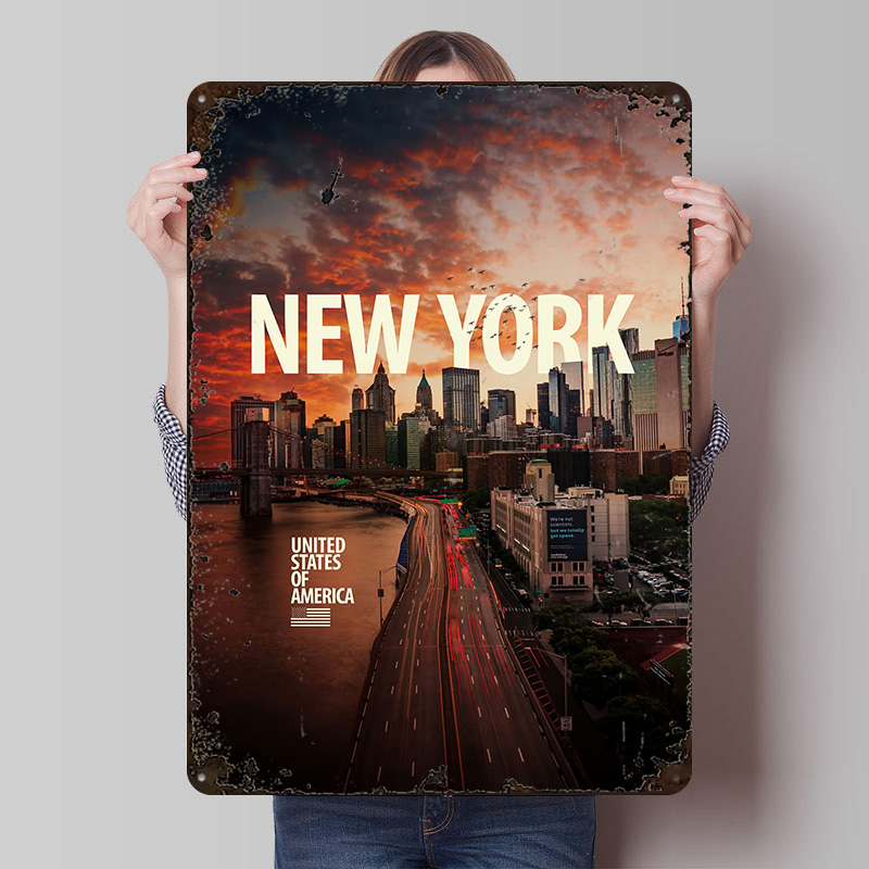 New York City Skyline, gedruck – Retro Gaming York Bewertung und Preis