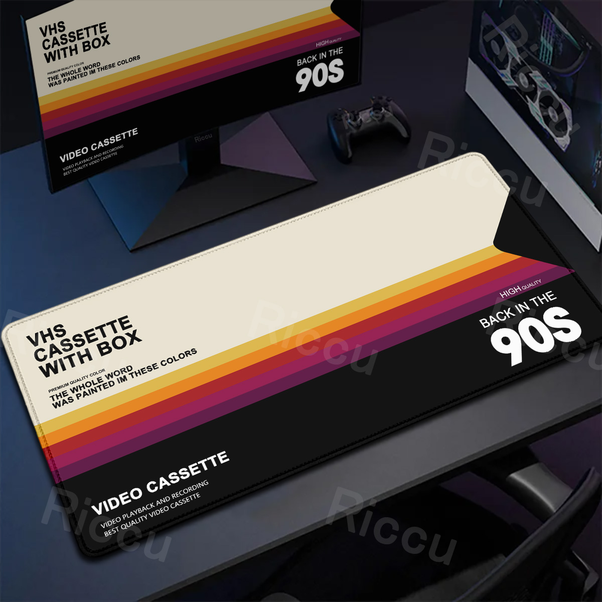 Retro-Mauspad im VHS-Stil, XXL – Retro Gaming Rug Bewertung und Preis