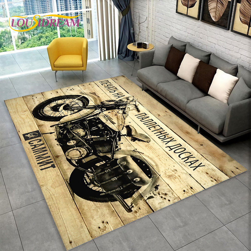 3D Retro Vintage Motorrad Bere – Retro Gaming Rug Bewertung und Preis
