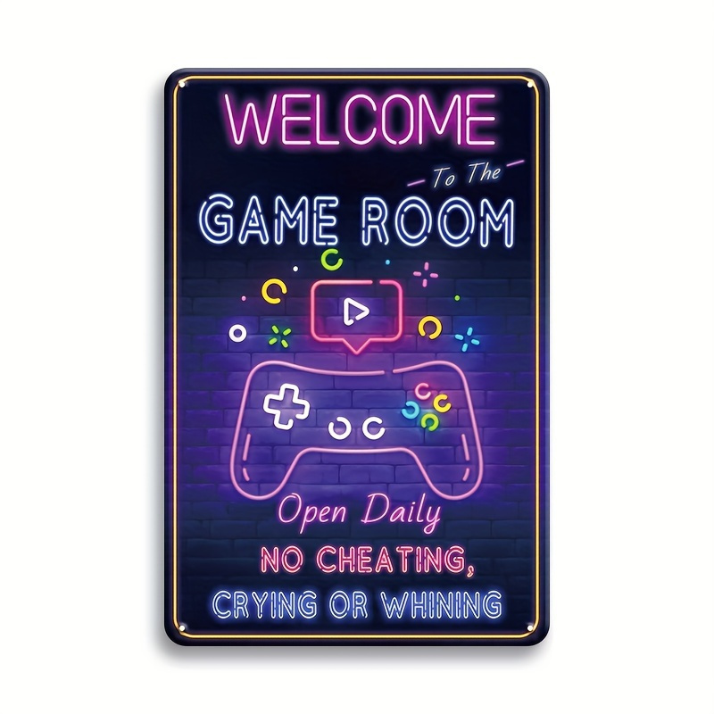 Willkommen im Game Room Metall – Retro Gaming Games Bewertung und Preis