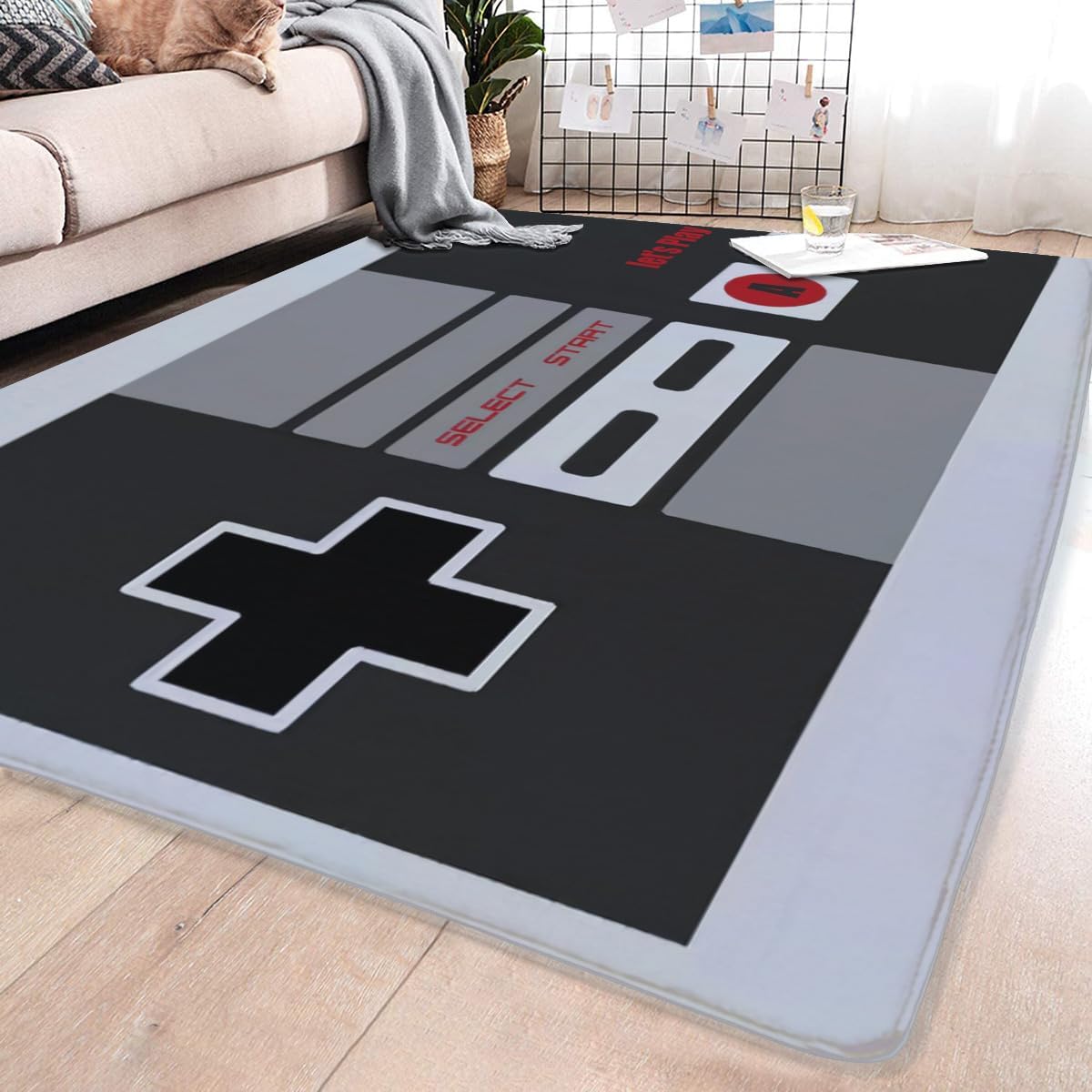 Vintage NES-Controller Themen- – Retro Gaming Rug Bewertung und Preis