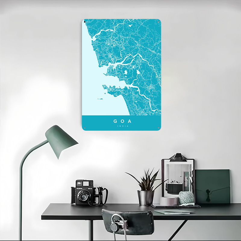 Goa Indien Karten-Poster, pers – Retro Gaming India Bewertung und Preis