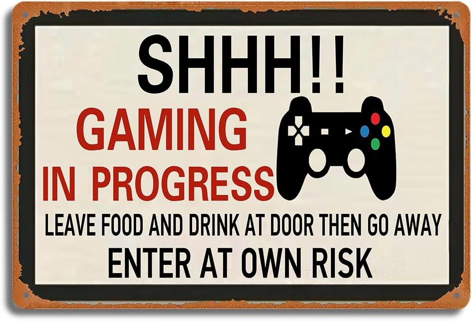 Retro Gaming Metallblechschild – Retro Gaming Games Bewertung und Preis