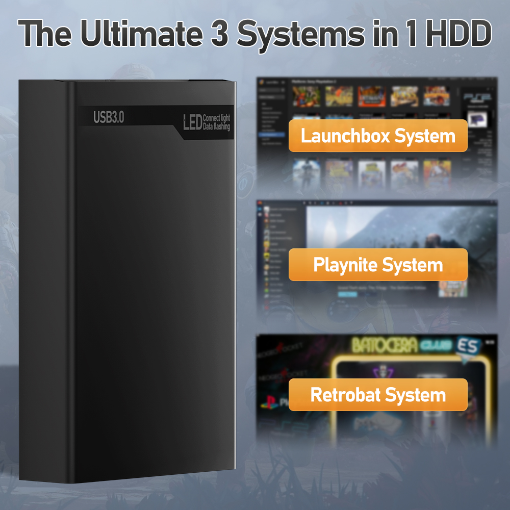500G Retro Gaming HDD Videospi – Retro Gaming Play Zone Bewertung und Preis