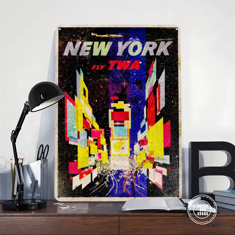 New York Fly TWA Weißblechpost – Retro Gaming York Bewertung und Preis