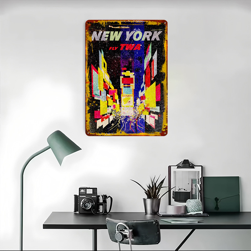 New York Fly TWA Weißblechpost – Retro Gaming York Bewertung und Preis